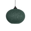 GLOBOSTAR® SOLEI 205-0014 Boho Κρεμαστό Φωτιστικό Οροφής με Ντουί 1 x E27 AC 220-240V IP20 - Πράσινο - M30 x Π30 x Υ35cm