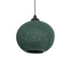 GLOBOSTAR® SOLEI 205-0015 Boho Κρεμαστό Φωτιστικό Οροφής με Ντουί 1 x E27 AC 220-240V IP20 - Πράσινο - M20 x Π20 x Υ25cm