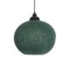 GLOBOSTAR® SOLEI 205-0015 Boho Κρεμαστό Φωτιστικό Οροφής με Ντουί 1 x E27 AC 220-240V IP20 - Πράσινο - M20 x Π20 x Υ25cm