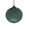 GLOBOSTAR® SOLEI 205-0015 Boho Κρεμαστό Φωτιστικό Οροφής με Ντουί 1 x E27 AC 220-240V IP20 - Πράσινο - M20 x Π20 x Υ25cm
