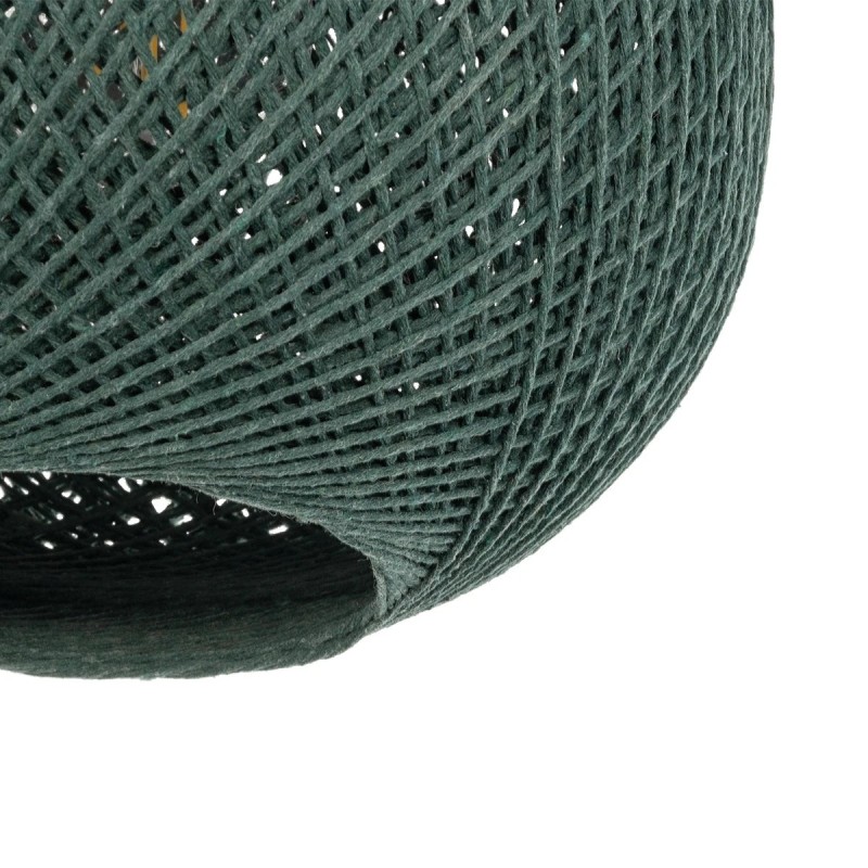 GLOBOSTAR® SOLEI 205-0015 Boho Κρεμαστό Φωτιστικό Οροφής με Ντουί 1 x E27 AC 220-240V IP20 - Πράσινο - M20 x Π20 x Υ25cm