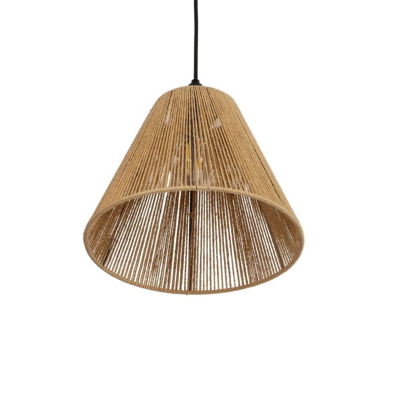 GLOBOSTAR® HUTT 205-0017 Boho Κρεμαστό Φωτιστικό Οροφής με Ντουί 1 x E27 AC 220-240V IP20 - Μπεζ - M25 x Π25 x Υ20cm