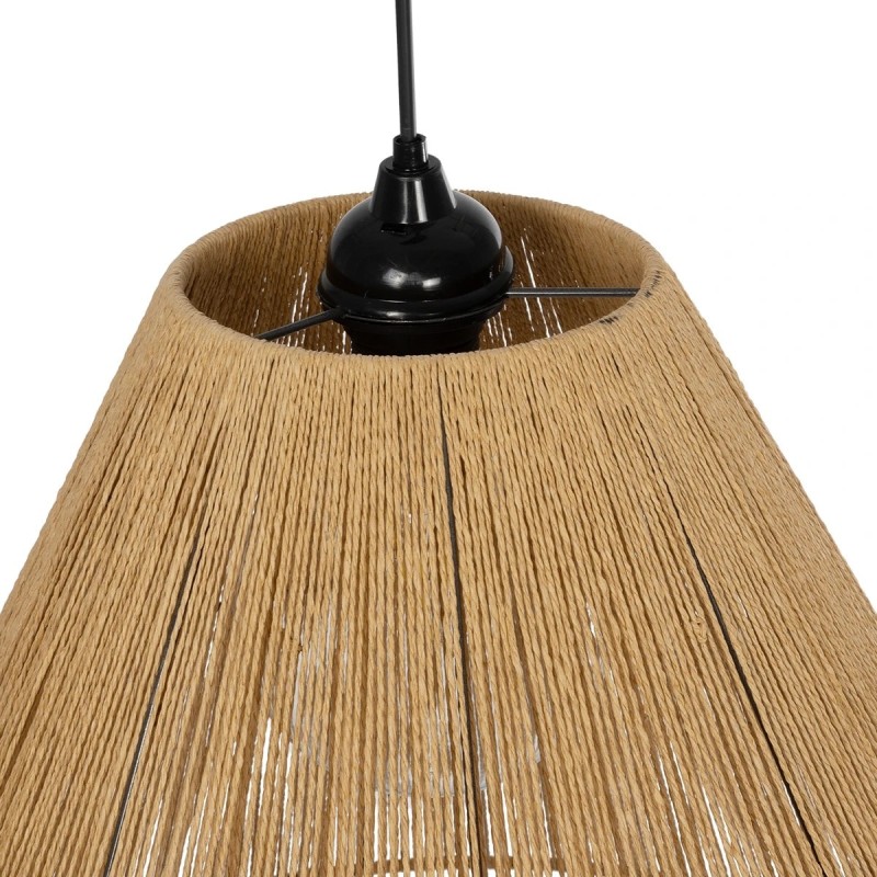 GLOBOSTAR® HUTT 205-0018 Boho Κρεμαστό Φωτιστικό Οροφής με Ντουί 1 x E27 AC 220-240V IP20 - Μπεζ - M50 x Π50 x Υ40cm