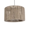 GLOBOSTAR® ZYLINDER 205-0022 Boho Κρεμαστό Φωτιστικό Οροφής με Ντουί 1 x E27 AC 220-240V IP20 - Μπεζ - M50 x Π50 x Υ32cm