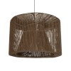 GLOBOSTAR® ZYLINDER 205-0023 Boho Κρεμαστό Φωτιστικό Οροφής με Ντουί 1 x E27 AC 220-240V IP20 - Καφέ - M80 x Π80 x Υ51cm