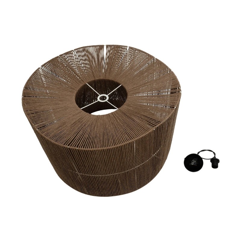 GLOBOSTAR® ZYLINDER 205-0023 Boho Κρεμαστό Φωτιστικό Οροφής με Ντουί 1 x E27 AC 220-240V IP20 - Καφέ - M80 x Π80 x Υ51cm