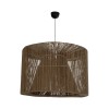 GLOBOSTAR® ZYLINDER 205-0023 Boho Κρεμαστό Φωτιστικό Οροφής με Ντουί 1 x E27 AC 220-240V IP20 - Καφέ - M80 x Π80 x Υ51cm