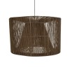 GLOBOSTAR® ZYLINDER 205-0023 Boho Κρεμαστό Φωτιστικό Οροφής με Ντουί 1 x E27 AC 220-240V IP20 - Καφέ - M80 x Π80 x Υ51cm