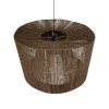 GLOBOSTAR® ZYLINDER 205-0023 Boho Κρεμαστό Φωτιστικό Οροφής με Ντουί 1 x E27 AC 220-240V IP20 - Καφέ - M80 x Π80 x Υ51cm