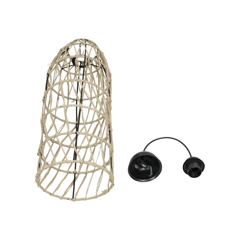 GLOBOSTAR® NETI 205-0024 Boho Κρεμαστό Φωτιστικό Οροφής με Ντουί 1 x E27 AC 220-240V IP20 - Μπεζ - M20 x Π20 x Υ49cm