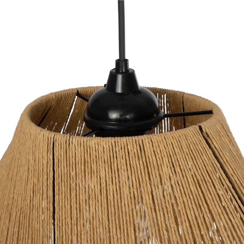 GLOBOSTAR® ELDA 205-0032 Boho Κρεμαστό Φωτιστικό Οροφής με Ντουί 1 x E27 AC 220-240V IP20 - Μπεζ - M32 x Π21 x Υ24cm