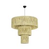 GLOBOSTAR® COROIN 205-0035 Boho Κρεμαστό Φωτιστικό Οροφής με Ντουί 1 x E27 AC 220-240V IP20 - Μπεζ - M70 x Π70 x Υ64cm