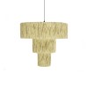GLOBOSTAR® COROIN 205-0035 Boho Κρεμαστό Φωτιστικό Οροφής με Ντουί 1 x E27 AC 220-240V IP20 - Μπεζ - M70 x Π70 x Υ64cm