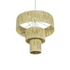 GLOBOSTAR® COROIN 205-0035 Boho Κρεμαστό Φωτιστικό Οροφής με Ντουί 1 x E27 AC 220-240V IP20 - Μπεζ - M70 x Π70 x Υ64cm