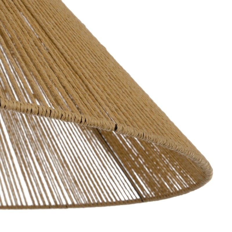 GLOBOSTAR® HATA 205-0037 Boho Κρεμαστό Φωτιστικό Οροφής με Ντουί 1 x E27 AC 220-240V IP20 - Μπεζ - M60 x Π60 x Υ27cm