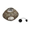 GLOBOSTAR® KEGEL 205-0048 Boho Κρεμαστό Φωτιστικό Οροφής με Ντουί 1 x E27 AC 220-240V IP20 - Μπεζ - M46 x Π46 x Υ35cm