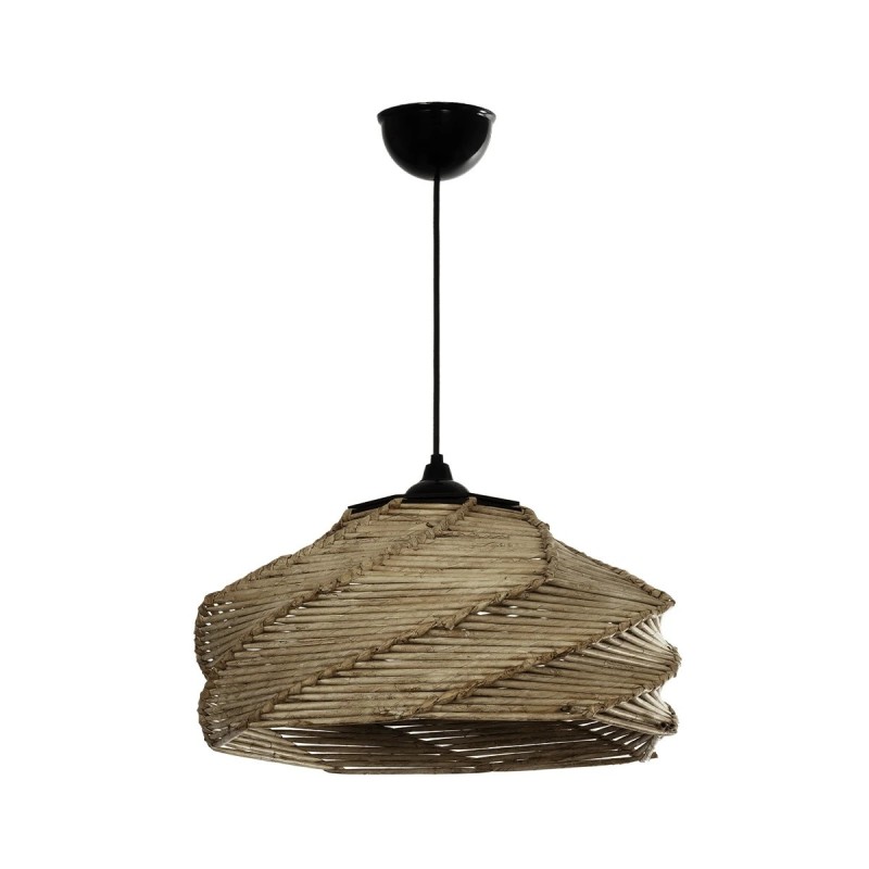 GLOBOSTAR® OLET 205-0049 Boho Κρεμαστό Φωτιστικό Οροφής με Ντουί 1 x E27 AC 220-240V IP20 - Μπεζ - M38 x Π38 x Υ23cm