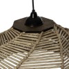 GLOBOSTAR® OLET 205-0049 Boho Κρεμαστό Φωτιστικό Οροφής με Ντουί 1 x E27 AC 220-240V IP20 - Μπεζ - M38 x Π38 x Υ23cm
