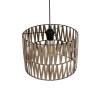 GLOBOSTAR® MARS 205-0054 Boho Κρεμαστό Φωτιστικό Οροφής με Ντουί 1 x E27 AC 220-240V IP20 - Μπεζ - M30 x Π30 x Υ24cm