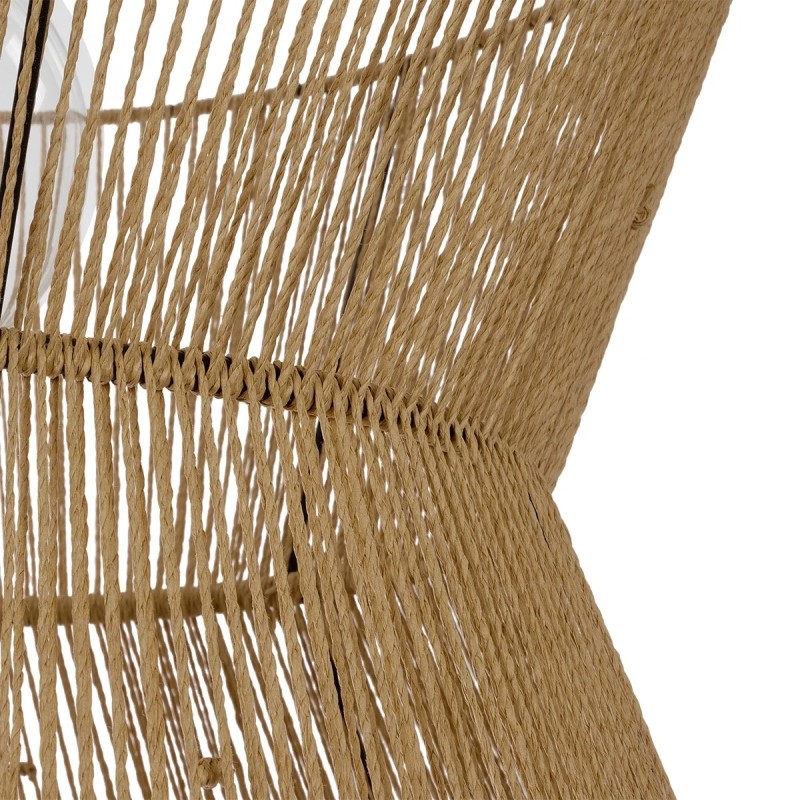 GLOBOSTAR® UPCONE 205-0056 Boho Κρεμαστό Φωτιστικό Οροφής με Ντουί 1 x E27 AC 220-240V IP20 - Μπεζ - M50 x Π50 x 43cm