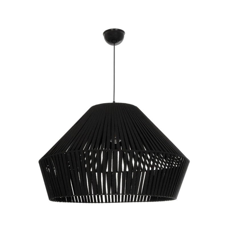 GLOBOSTAR® NUI 205-0062 Boho Κρεμαστό Φωτιστικό Οροφής με Ντουί 1 x E27 AC 220-240V IP20 - Μαύρο - M60 x Π60 x Υ41cm