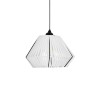 GLOBOSTAR® NUI 205-0063 Boho Κρεμαστό Φωτιστικό Οροφής με Ντουί 1 x E27 AC 220-240V IP20 - Λευκό - M36 x Π36 x Υ27cm