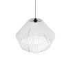 GLOBOSTAR® NUI 205-0064 Boho Κρεμαστό Φωτιστικό Οροφής με Ντουί 1 x E27 AC 220-240V IP20 - Λευκό - M60 x Π60 x Υ41cm