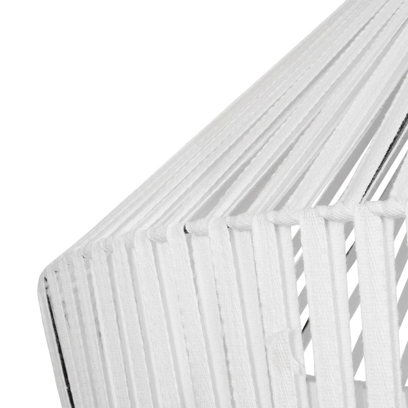 GLOBOSTAR® NUI 205-0064 Boho Κρεμαστό Φωτιστικό Οροφής με Ντουί 1 x E27 AC 220-240V IP20 - Λευκό - M60 x Π60 x Υ41cm