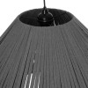 GLOBOSTAR® NUI 205-0066 Boho Κρεμαστό Φωτιστικό Οροφής με Ντουί 1 x E27 AC 220-240V IP20 - Γκρι - M60 x Π60 x Υ41cm