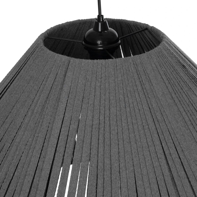 GLOBOSTAR® NUI 205-0066 Boho Κρεμαστό Φωτιστικό Οροφής με Ντουί 1 x E27 AC 220-240V IP20 - Γκρι - M60 x Π60 x Υ41cm