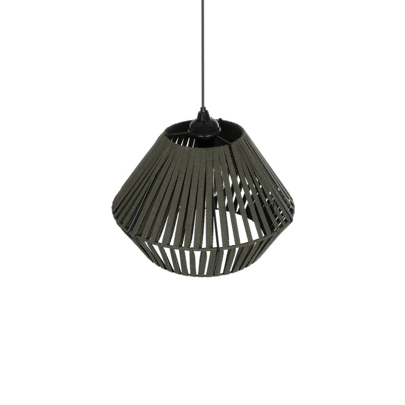 GLOBOSTAR® NUI 205-0069 Boho Κρεμαστό Φωτιστικό Οροφής με Ντουί 1 x E27 AC 220-240V IP20 - Πρασίνο - M36 x Π36 x Υ27cm