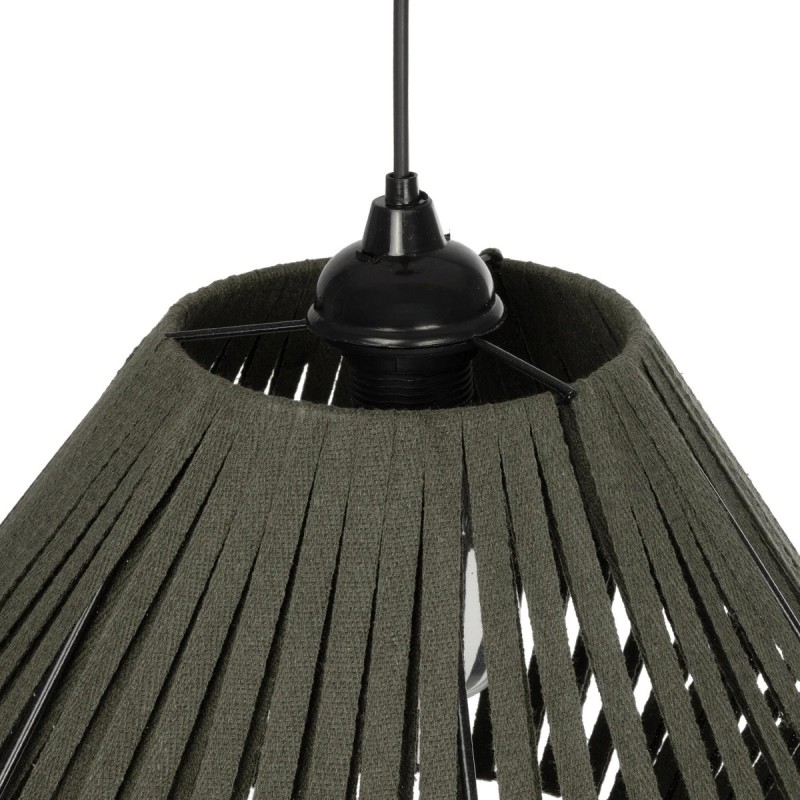 GLOBOSTAR® NUI 205-0069 Boho Κρεμαστό Φωτιστικό Οροφής με Ντουί 1 x E27 AC 220-240V IP20 - Πρασίνο - M36 x Π36 x Υ27cm