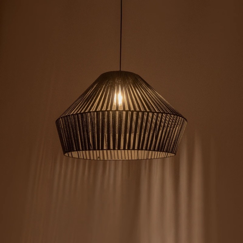 GLOBOSTAR® NUI 205-0070 Boho Κρεμαστό Φωτιστικό Οροφής με Ντουί 1 x E27 AC 220-240V IP20 - Πρασίνο - M60 x Π60 x Υ41cm