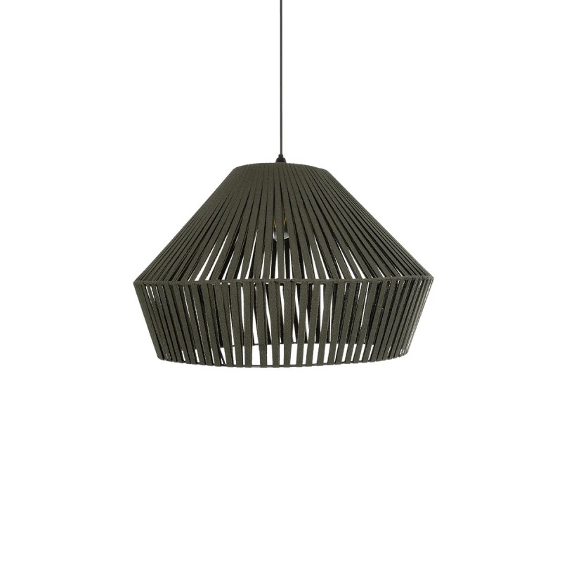 GLOBOSTAR® NUI 205-0070 Boho Κρεμαστό Φωτιστικό Οροφής με Ντουί 1 x E27 AC 220-240V IP20 - Πρασίνο - M60 x Π60 x Υ41cm