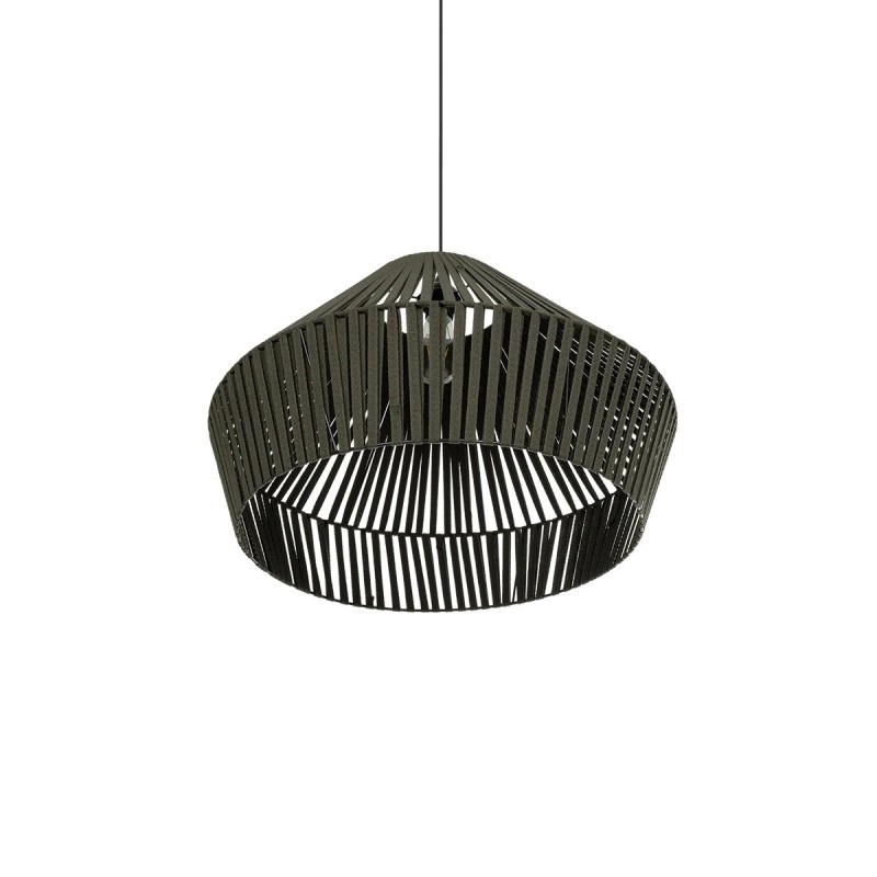 GLOBOSTAR® NUI 205-0070 Boho Κρεμαστό Φωτιστικό Οροφής με Ντουί 1 x E27 AC 220-240V IP20 - Πρασίνο - M60 x Π60 x Υ41cm