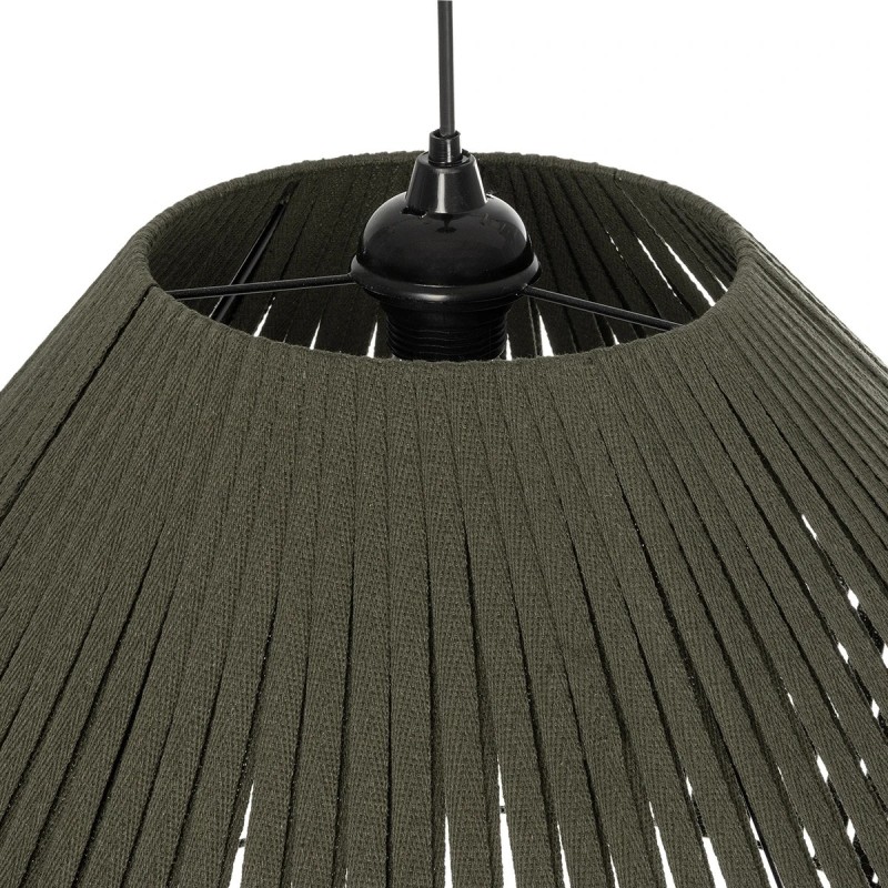 GLOBOSTAR® NUI 205-0070 Boho Κρεμαστό Φωτιστικό Οροφής με Ντουί 1 x E27 AC 220-240V IP20 - Πρασίνο - M60 x Π60 x Υ41cm