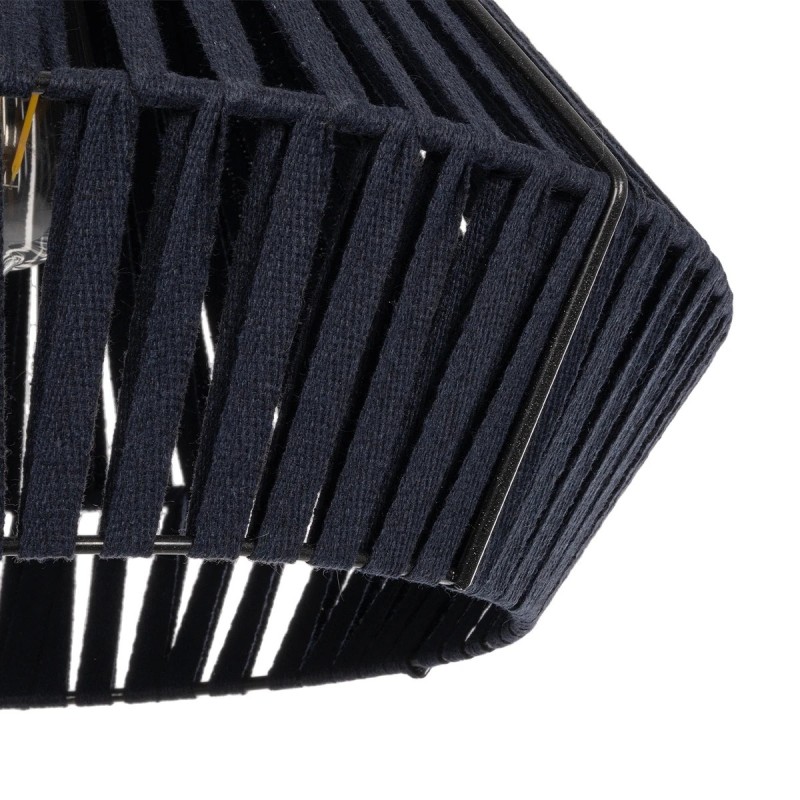 GLOBOSTAR® NUI 205-0071 Boho Κρεμαστό Φωτιστικό Οροφής με Ντουί 1 x E27 AC 220-240V IP20 - Μπλε - M36 x Π36 x Υ27cm