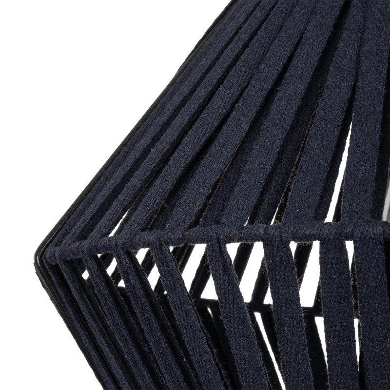 GLOBOSTAR® NUI 205-0071 Boho Κρεμαστό Φωτιστικό Οροφής με Ντουί 1 x E27 AC 220-240V IP20 - Μπλε - M36 x Π36 x Υ27cm