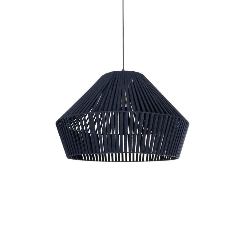 GLOBOSTAR® NUI 205-0072 Boho Κρεμαστό Φωτιστικό Οροφής με Ντουί 1 x E27 AC 220-240V IP20 - Μπλε - M60 x Π60 x Υ41cm