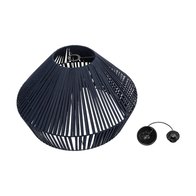 GLOBOSTAR® NUI 205-0072 Boho Κρεμαστό Φωτιστικό Οροφής με Ντουί 1 x E27 AC 220-240V IP20 - Μπλε - M60 x Π60 x Υ41cm