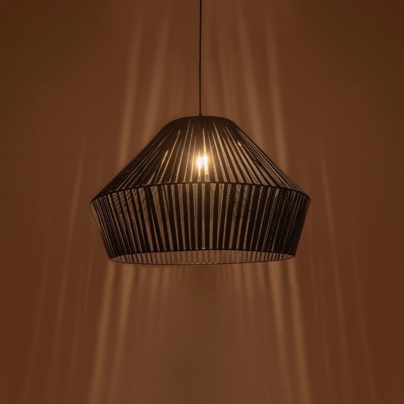 GLOBOSTAR® NUI 205-0072 Boho Κρεμαστό Φωτιστικό Οροφής με Ντουί 1 x E27 AC 220-240V IP20 - Μπλε - M60 x Π60 x Υ41cm