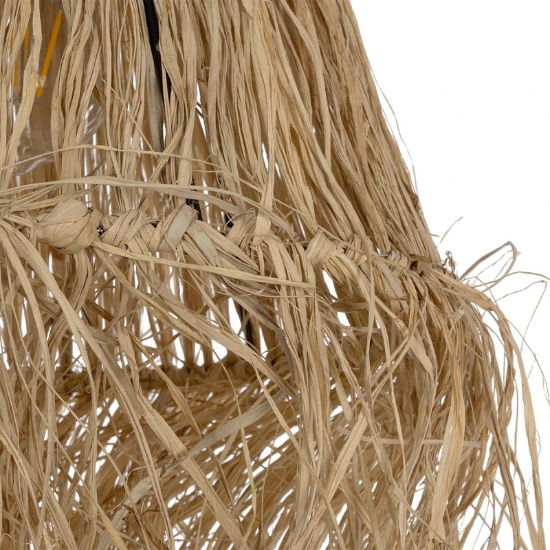 GLOBOSTAR® HERBE 205-0073 Boho Κρεμαστό Φωτιστικό Οροφής με Ντουί 1 x E27 AC 220-240V IP20 - Μπεζ - M30 x Π30 x Υ40cm