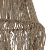 GLOBOSTAR® ROKA 205-0075 Boho Κρεμαστό Φωτιστικό Οροφής με Ντουί 1 x E27 AC 220-240V IP20 - Μπεζ - M30 x Π30 x Υ45cm