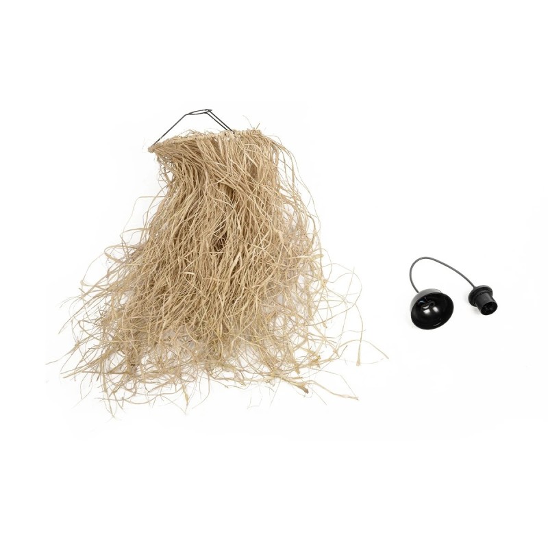 GLOBOSTAR® PIOVERE 205-0078 Boho Κρεμαστό Φωτιστικό Οροφής με Ντουί 1 x E27 AC 220-240V IP20 - Μπεζ - M35 x Π35 x Υ70cm