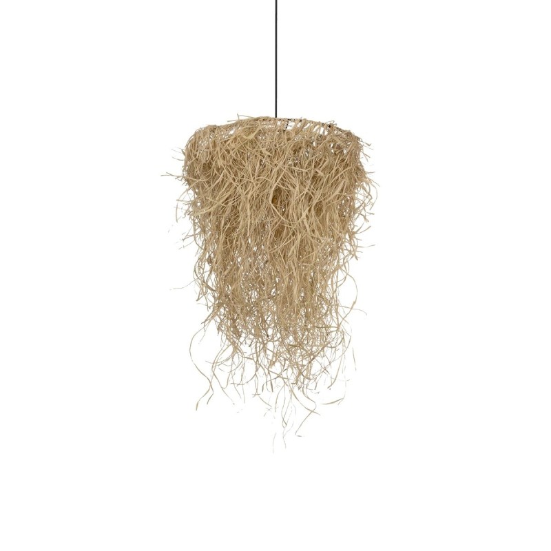 GLOBOSTAR® LIETUS 205-0079 Boho Κρεμαστό Φωτιστικό Οροφής με Ντουί 1 x E27 AC 220-240V IP20 - Μπεζ - M45 x Π45 x Υ50cm