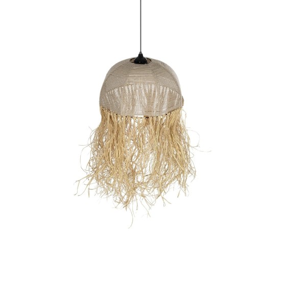GLOBOSTAR® PLUVIA 205-0080 Boho Κρεμαστό Φωτιστικό Οροφής με Ντουί 1 x E27 AC 220-240V IP20 - Μπεζ - M50 x Π50 x Υ80cm GLOBOSTAR® PLUVIA 205-0080 Boho Κρεμαστό Φωτιστικό Οροφής με Ντουί 1 x E27 AC 220-240V IP20 - Μπεζ - M50 x Π50 x Υ80cm
