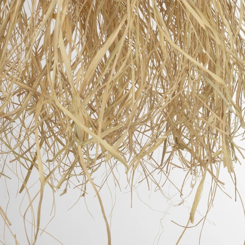 GLOBOSTAR® PLUVIA 205-0080 Boho Κρεμαστό Φωτιστικό Οροφής με Ντουί 1 x E27 AC 220-240V IP20 - Μπεζ - M50 x Π50 x Υ80cm