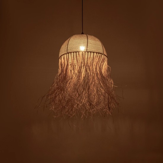 GLOBOSTAR® PLUVIA 205-0081 Boho Κρεμαστό Φωτιστικό Οροφής με Ντουί 1 x E27 AC 220-240V IP20 - Μπεζ - M40 x Π40 x Υ70cm GLOBOSTAR® PLUVIA 205-0081 Boho Κρεμαστό Φωτιστικό Οροφής με Ντουί 1 x E27 AC 220-240V IP20 - Μπεζ - M40 x Π40 x Υ70cm