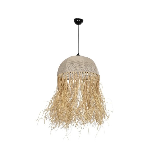 GLOBOSTAR® PLUVIA 205-0081 Boho Κρεμαστό Φωτιστικό Οροφής με Ντουί 1 x E27 AC 220-240V IP20 - Μπεζ - M40 x Π40 x Υ70cm GLOBOSTAR® PLUVIA 205-0081 Boho Κρεμαστό Φωτιστικό Οροφής με Ντουί 1 x E27 AC 220-240V IP20 - Μπεζ - M40 x Π40 x Υ70cm