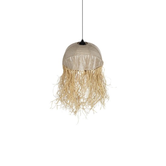 GLOBOSTAR® PLUVIA 205-0081 Boho Κρεμαστό Φωτιστικό Οροφής με Ντουί 1 x E27 AC 220-240V IP20 - Μπεζ - M40 x Π40 x Υ70cm GLOBOSTAR® PLUVIA 205-0081 Boho Κρεμαστό Φωτιστικό Οροφής με Ντουί 1 x E27 AC 220-240V IP20 - Μπεζ - M40 x Π40 x Υ70cm